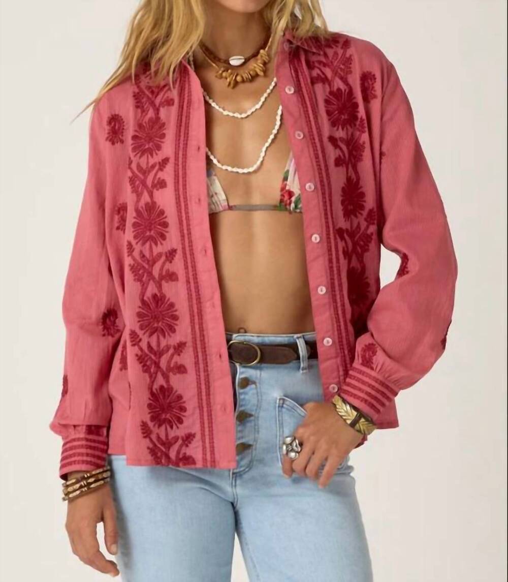 NEW MAISON HOTEL ringo shirt in framboise